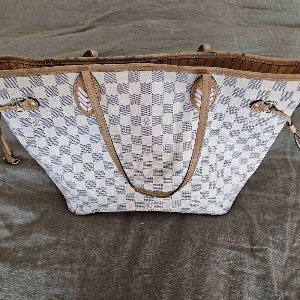 Damier Azur Braided Neverfull MM - Picture 7 of 13